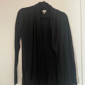 Wilfred black cashmere cardigan